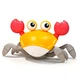 Интерактивная игрушка Танцующий краб A1 Smart Crab G2 с музыкой и обходом препятствий аккумуляторная желтая - изображение 1