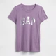 Футболка бавовняна жіноча GAP 778343917 XL Бузкова (1161897438) - зображення 4