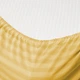 Простынь на резинке MirSon Royal Soft Stripe 30-0003 Intense Yellow 140x190 см (2200011304083) - изображение 2