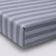 Простынь на резинке MirSon Royal Soft Stripe 30-0030 Georgia 80x190 см (2200011307916) - изображение 1