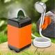 Аккумуляторный душ с насосом и зарядкой от USB портативный с цифровым индикатором для дачи и кемпинга - изображение 1