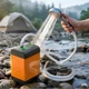 Аккумуляторный душ с насосом и зарядкой от USB портативный с цифровым индикатором для дачи и кемпинга - изображение 3