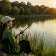 Вудка AND5979 133 см з котушкою • Складна рибальська вудка Fishing Rod 133 см для аматорської риболовлі, поїздок і відпочинку 58771 - зображення 3