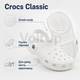 Шльопанці Crocs Classic 10001 білі 38-39— легкі крокси сабо з матеріалу Croslite для прогулянок пляжу дачі та щоденного носіння - зображення 5