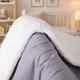 Плед детский MirSon №073 Teddy Flannel 001 Ash grey 150х220 см (2200013894056) - изображение 3