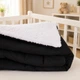 Плед детский MirSon №076 Teddy Flannel 002 Black 150х220 см (2200013894148) - изображение 5