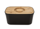 Хлібниця Joseph Joseph Bread Bin з бамбуковою кришкою-дошкою, чорна - зображення 2