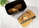 Хлібниця Joseph Joseph Bread Bin з бамбуковою кришкою-дошкою, чорна - зображення 6