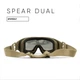 Захисні окуляри Wiley X Mask SP293DLT Spear Dual Smoke/Clear/R Полікарбонат UV захист - зображення 3