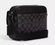 Чоловіча сумка дизайну Coach Hudson Crossbody Bag In Signature Canvas чорна - зображення 4