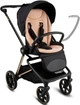 Детская универсальная коляска 2 в 1 Kidwell Velmont Black/Gold (люлька и прогулочный блок, амортизация, легкая алюминиевая рама) - изображение 8