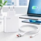 Сетевое зарядное устройство USB Type-A с маркировкой 120W, быстрой зарядкой QC 3.0 и кабелем, белый - изображение 6