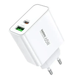 Мережевий зарядний пристрій REMAX Kiddy Series 65W A+C Fast Charger RP-U125 EU-White - зображення 1