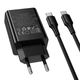 Адаптер сетевой HOCO C to C cable Leader charger set CS94A |1USB/1Type-C, PD/QC, 20W/3A| 5184955 - зображення 6