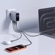 Сетевое зарядное устройство Tech-Protect PowerVision NC100W-GAN 3-Port PD 100W / QC3.0 Dark Grey (5906302324453) - изображение 6