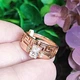 Кольцо Xuping Jewelry размеры:17 медицинское золото позолота 18К 8491 - изображение 1