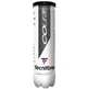М'ячі для тенісу Tecnifibre гума фетр 4 balls жовті - зображення 1