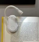 LED лампа, мини фонарик для чтения книг на зажиме, прищепке LJC-182 Белый (2120302) - изображение 2