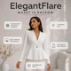Приталенный фактурный жакет с баской ElegantFlare, размер S, белый - изображение 1