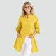Жіноча подовжена сорочка FellyShirt, розмір S-M, жовта - зображення 2