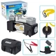 Автомобільний компресор Вулкан КА-В12122 150psi 25Amp 90л клеми лix 2цил насос для підкачки шин V00216 - зображення 1
