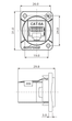 Роз'єм Roxtone RA-D-C6A RJ45(CAT6a) панельний - зображення 4