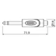 Переходник Roxtone RP-AN-260 1 x 6.3mm jack mono male (папа) - 1 x RCA female (мама) - изображение 2