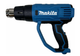 Строительный фен Makita 2000 Вт технический термофен 600°C электрический 500 л мин промышленный с регулировкой температуры горячего воздуха для снятия краски лака сушки пайки размораживания термообработки с насадками кейсом - изображение 3