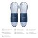 Набір масажерів для очей та обличчя GESKE Cool & Warm Duo Eye Massager 7 в 1 кріосфери з боросилікатного скла для охолодження та нагрівання шкіри зменшення набряків і темних кіл Синій - изображение 2
