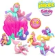 Дитяча бомбочка для ванни з іграшкою-сюрпризом CRAZE INKEE Galupy Mermaid, 100 г аромат солодкої вати 1 з 6 фігурок (SKU-397) - зображення 4