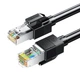 Патч-корд SAMZHE SF6A100 Cat 6a экранированный 10 Гбит/с 10 м Черный - изображение 1
