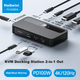 KVM-перемикач Hagibis BV234D 2-портовий USB-C-HDMI 4K 120 Гц - зображення 2