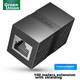 Соединитель витой пари Ugreen RJ-45 STP Cat 6 5 шт. Черный - изображение 2