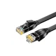 Патч-корд SAMZHE Cat 6 плоский 1 Гбіт/с мідь 30 м Чорний (HBP630) - зображення 1