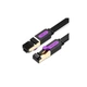 Патч-корд 15м, UTP cat 7 RJ-45 flat black Vention (ICABN) - изображение 1