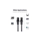 Патч-корд 5м, UTP cat 6 RJ-45 flat black Vention (IBJBJ) - изображение 2