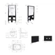 Готовое решение Qtap для ванной комнаты: подвесной унитаз Swan Ultra Quiet 485x360x320 + комплект инсталляции Standard (круглая кнопка Black) - изображение 2