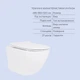 Готовое решение Qtap для ванной комнаты: подвесной унитаз Jay Rimless 485x360x320 + комплект инсталляции Standard (линейная кнопка Black) - изображение 3