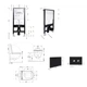 Готовое решение Qtap для ванной комнаты: подвесной унитаз Crow Ultra Quiet 485x340x290 + комплект инсталляции Standard (круглая кнопка Black) - изображение 2
