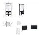 Готовое решение Qtap для ванной комнаты: подвесной унитаз Swan Ultra Quiet 520x360x320 + комплект инсталляции Standard (линейная кнопка Black) - изображение 2