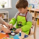 Фартук детский для творчества, с нарукавниками, для мальчика, водоотталкивающий, Салатовый (Фартук для рисования) - изображение 5