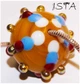 Стеклянная бусина 21*26 мм отв: 2 мм №2818 ISTA Lampwork - изображение 2