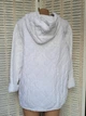 Женская итальянская однотонная курточка с вышивкой Oversize на молнии с капюшоном Белая Хлопок One Size 0045/1 - изображение 2