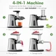 Шнековая соковыжималка AMZCHEF GM3001 - изображение 5