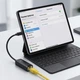 Зовнішня мережева карта USB Type-C на LAN RJ45 Ethernet адаптер перехідник ZX084 100 Мбіт/с Realtek RTL8152B для ноутбука MacBook ПК планшета телефона TV Box Чорний - зображення 5