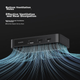 KVM-перемикач Haibeisi 2-в-1 2-портовий USB Type-C–HDMI 4K/120 Гц Чорний - зображення 8