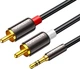 Кабель Ugreen 10590 3.5 мм - 2RCA 3 м Gold - зображення 1