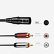 Аудіокабель ZHENWEI ZW-YPX220 RCA - XLR, 10 м - зображення 3