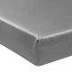 Простынь на резинке по периметру MirSon Satin Light Pro 10-004 Gray 200x200+25 см (2200010170696) - изображение 1