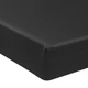 Простынь на резинке по периметру MirSon Satin Light Pro 10-005 Dark Gray 140x190+25 см (2200010171112) - изображение 1